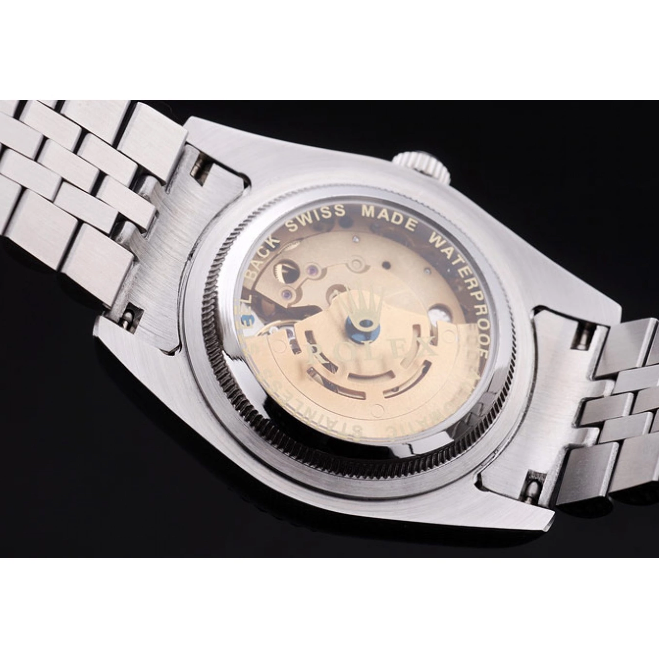 Best AAA Replica Sites Black Diamonds Datejust Ribbed Dial 7456 Rolex Bezel 0803